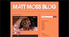 Desktop Screenshot of mattmossblog.com